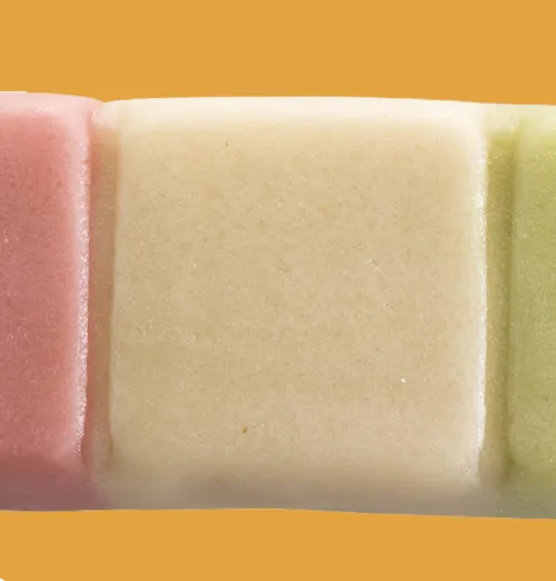 Pâte d'amande tricolore